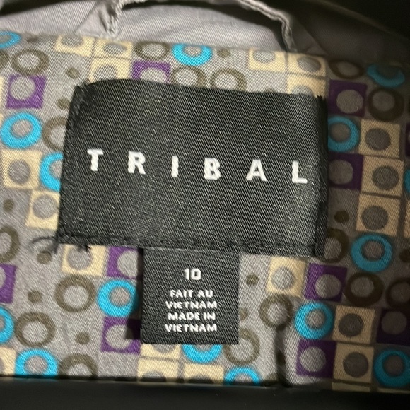 TRIBAL GRAY Utility JACKET SIZE 10 - Picture 5 of 9